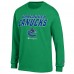 Vancouver Canucks Champion Green Long-Sleeve Jersey T-Shirt