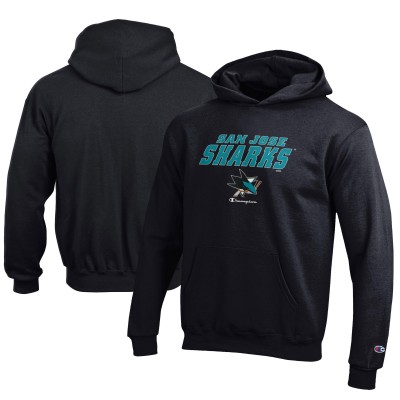 Толстовка San Jose Sharks Champion Youth Eco Powerblend - Black