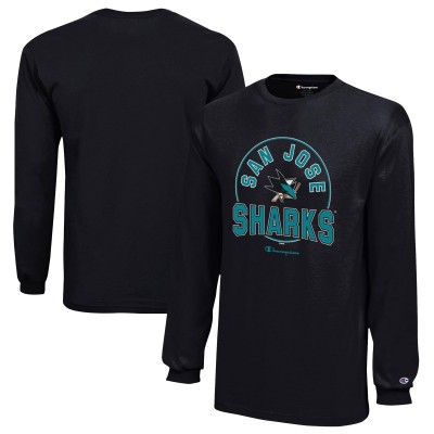 Футболка с длинным рукавом San Jose Sharks Champion Youth Jersey - Black