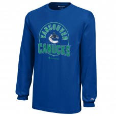 Подростковая Vancouver Canucks Champion Royal Long-Sleeve Jersey T-Shirt
