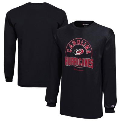Футболка с длинным рукавом Carolina Hurricanes Champion Youth Long-Sleeve Jersey - Black