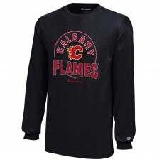 Футболка с длинным рукавом Calgary Flames Champion Youth Jersey - Black