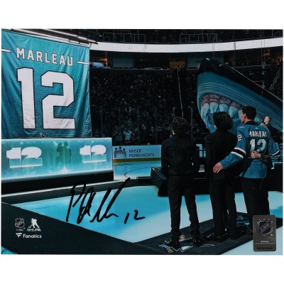 Patrick Marleau San Jose Sharks Autographed Fanatics Authentic 8 x 10 Jersey Retirement Photograph