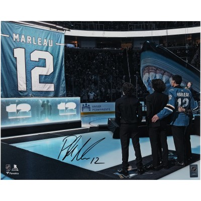 Patrick Marleau San Jose Sharks Autographed Fanatics Authentic 16 x 20 Jersey Retirement Photograph
