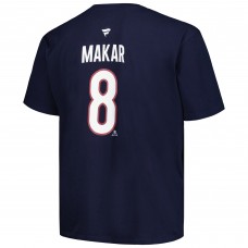 Футболка Colorado Avalanche Cale Makar Fanatics Navy Big &Tall Name & Number