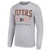 Футболка Philadelphia Flyers Starter Retro Graphic Long Sleeve Crew - Heather Gray