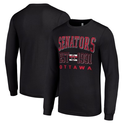 Футболка с длинным рукавом Ottawa Senators Starter Retro Graphic - Black