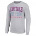 Футболка Washington Capitals Starter Retro Graphic Long Sleeve Crew - Heather Gray