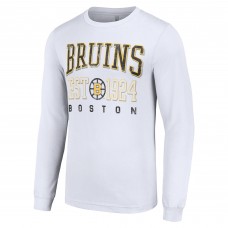Футболка Boston Bruins Starter Retro Graphic Long Sleeve Crew - White