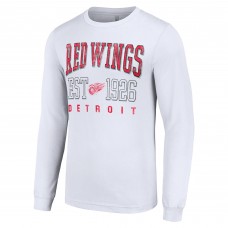 Футболка Detroit Red Wings Starter Retro Graphic Long Sleeve Crew - White