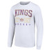 Los Angeles Kings Starter White Retro Graphic Long Sleeve Crew T-Shirt