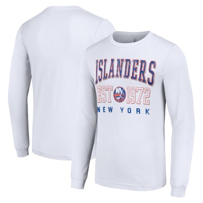 Футболка с длинным рукавом New York Islanders Starter Retro Graphic - White