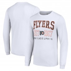 Футболка Philadelphia Flyers Starter Retro Graphic Long Sleeve Crew - White