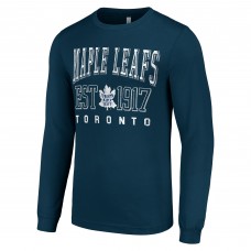 Футболка Toronto Maple Leafs Starter Retro Graphic Long Sleeve Crew - Navy