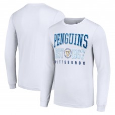 Футболка с длинным рукавом Pittsburgh Penguins Starter Retro Graphic Crew - White