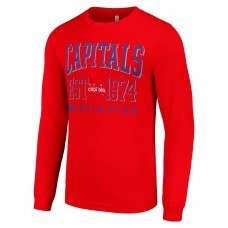 Футболка Washington Capitals Starter Retro Graphic Long Sleeve Crew - Red
