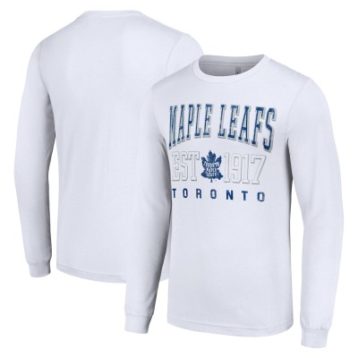 Футболка Toronto Maple Leafs Starter Retro Graphic Long Sleeve Crew - White