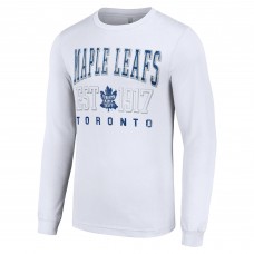Футболка Toronto Maple Leafs Starter Retro Graphic Long Sleeve Crew - White
