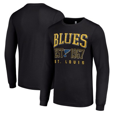 Футболка с длинным рукавом St. Louis Blues Starter Retro Graphic - Black