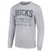 Футболка с длинным рукавом Anaheim Ducks Starter Retro Graphic - Heather Gray