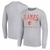Футболка с длинным рукавом Calgary Flames Starter Retro Graphic Crew  Heather Gray