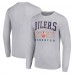 Футболка с длинным рукавом Edmonton Oilers Starter Retro Graphic Crew - Heather Gray