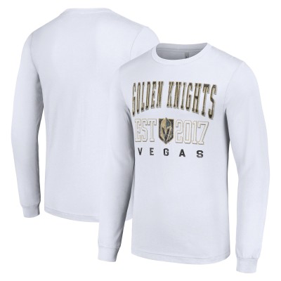 Vegas Golden Knights Starter White Logo Graphic Long Sleeve T-Shirt