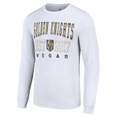 Vegas Golden Knights Starter White Logo Graphic Long Sleeve T-Shirt