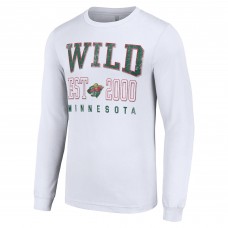 Футболка с длинным рукавом Minnesota Wild Starter White Logo Graphic