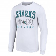 Футболка с длинным рукавом San Jose Sharks Starter  Logo Graphic - White