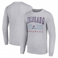 Футболка с длинным рукавом Colorado Avalanche Starter  Logo Graphic - Heather Gray