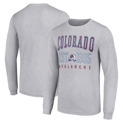 Футболка с длинным рукавом Colorado Avalanche Starter  Logo Graphic - Heather Gray