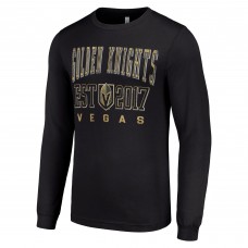 Футболка с длинным рукавом Vegas Golden Knights Starter  Logo Graphic - Black
