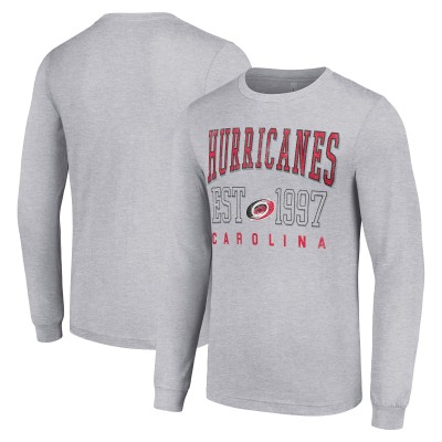 Футболка с длинным рукавом Carolina Hurricanes Starter  Logo Graphic - Heather Gray