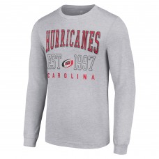 Футболка с длинным рукавом Carolina Hurricanes Starter  Logo Graphic - Heather Gray