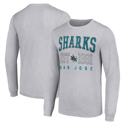 Футболка с длинным рукавом San Jose Sharks Starter  Logo Graphic - Heather Gray
