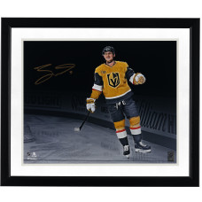 Фото с автографом Jack Eichel Vegas Golden Knights Fanatics Authentic 16 x 20 Gold Jersey Celebration Spotlight