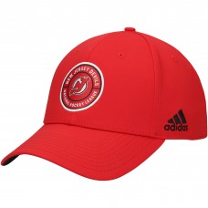 New Jersey Devils adidas Circle Logo Flex Hat - Red