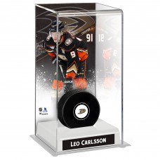 Кейс для шайбы Leo Carlsson Anaheim Ducks Fanatics Authentic Deluxe Tall