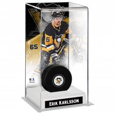 Erik Karlsson Pittsburgh Penguins Fanatics Authentic Deluxe Tall Hockey Puck Case