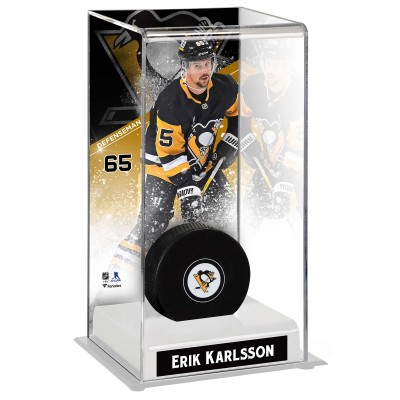 Erik Karlsson Pittsburgh Penguins Fanatics Authentic Deluxe Tall Hockey Puck Case