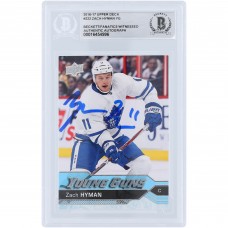 Zach Hyman Toronto Maple Leafs Autographed 2016-17 Upper Deck Series One Young Guns #222 Beckett Fanatics Witnessed Authenticated Rookie Card
