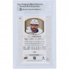 Alexander Ovechkin Washington Capitals Autographed 2021-22 Upper Deck Ovation Standing Gold Spectrum #23 #/250 Beckett Fanatics Witnessed Authenticated Card
