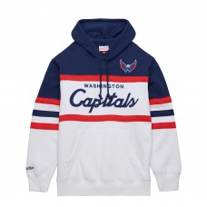Толстовка Washington Capitals Mitchell & Ness White/Navy Head Coach