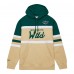 Толстовка Minnesota Wild Mitchell & Ness Head Coach - Cream/Green
