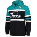 Толстовка Anaheim Ducks Mitchell & Ness Black/Teal Head Coach