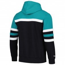 Толстовка Anaheim Ducks Mitchell & Ness Black/Teal Head Coach