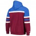 Толстовка Colorado Avalanche Mitchell & Ness Burgundy/Light Blue Head Coach