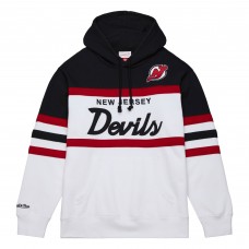 Толстовка New Jersey Devils Mitchell & Ness White/Black Head Coach