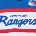 New York Rangers Mitchell & Ness White/Blue Head Coach Pullover Hoodie